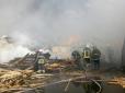 Пожежа в Броварах: Нещастя показали з висоти пташиного польоту (відео)