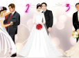 Психологіний тест: Яка весільна пара вам подобається, така у вас душа